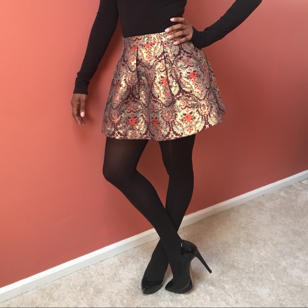 Urban outfitters metallic paisley circle shirt